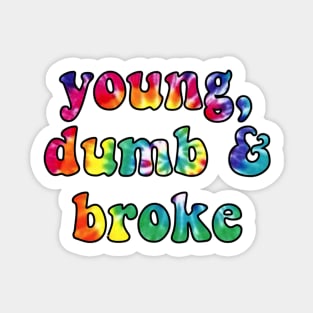 Young, Dumb & Broke Sticker